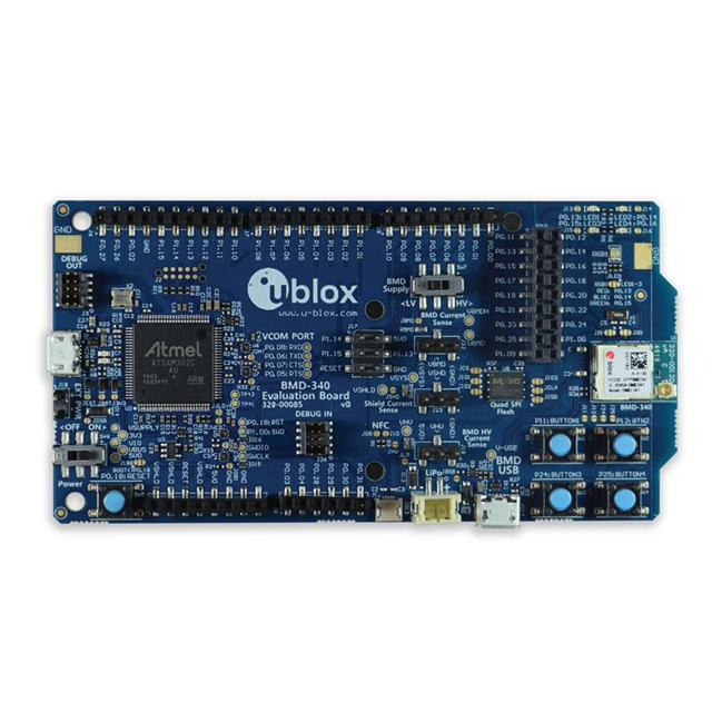 BMD-341-EVAL u-blox  Cartes de kits d'évaluation et de développement RF